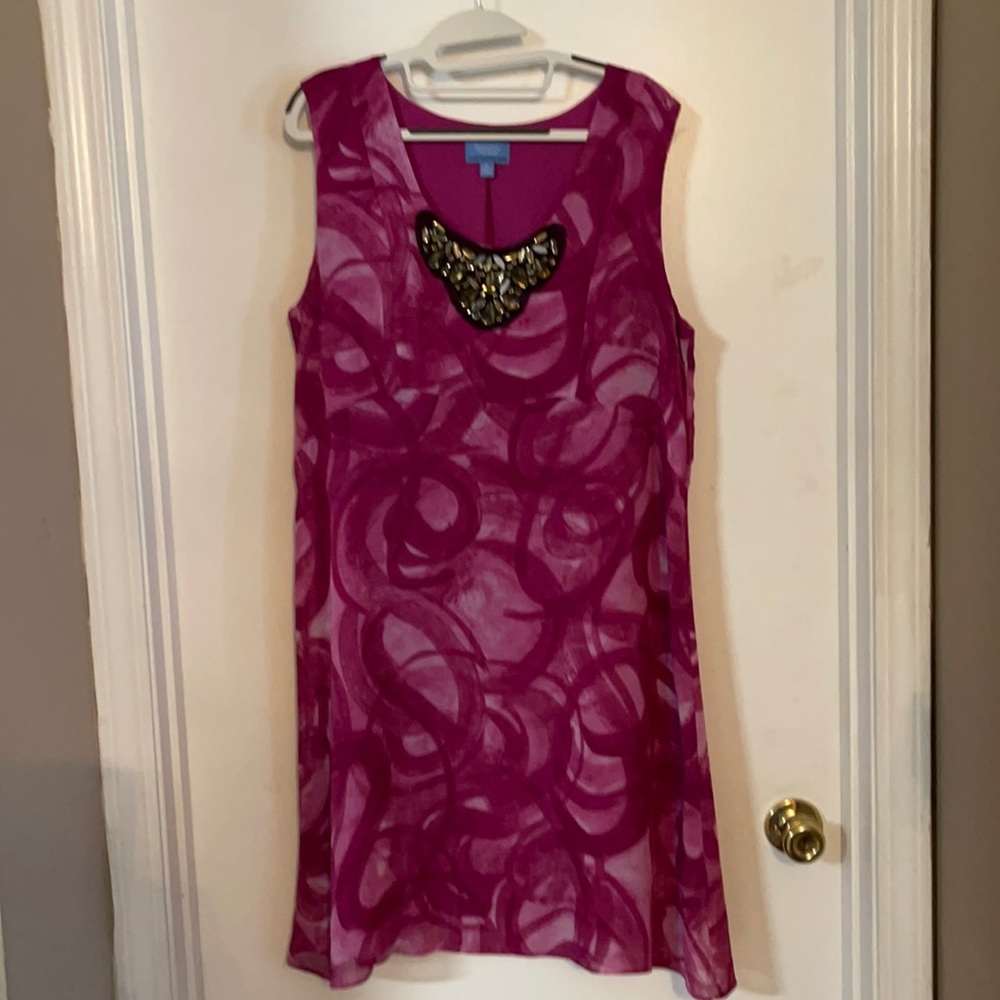 Flowing flowered Vera Wang Dress. Size XL.